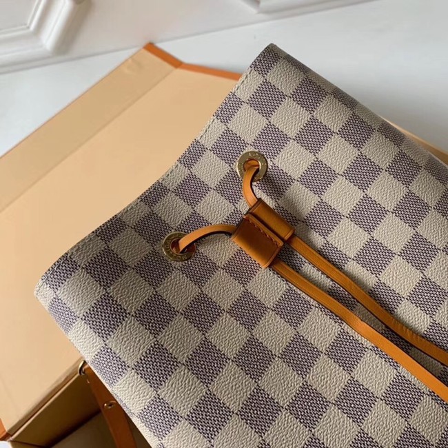 Louis vuitton original Damier Azur NEONOE N44022 yellow