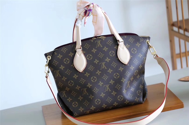 Louis vuitton original FLOWER ZIPPED TOTE MM M44347 Beige