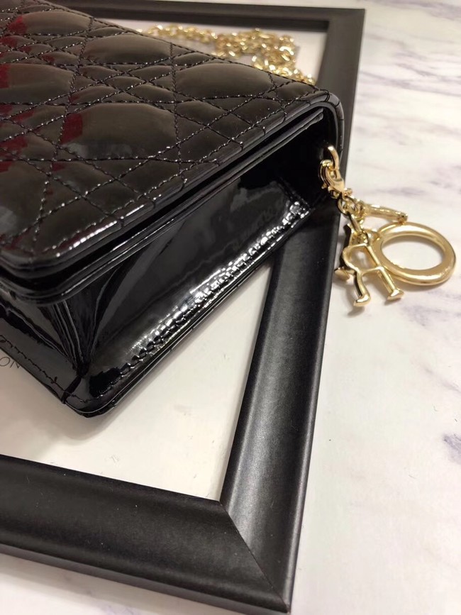 LADY DIOR CALFSKIN WALLET M9001 black