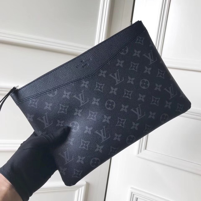 Louis vuitton original Monogram Eclipse Canvas DAILY POUCH M62048