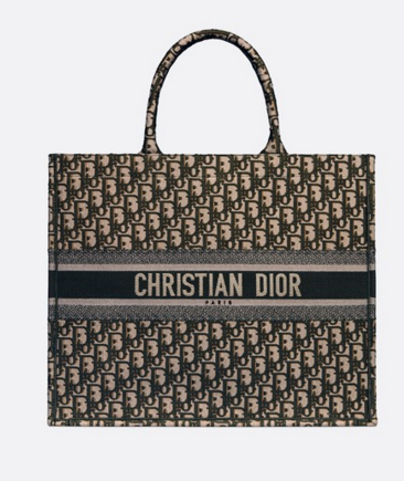 DIOR BOOK TOTE BAG DIOR OBLIQUE M1286Z green