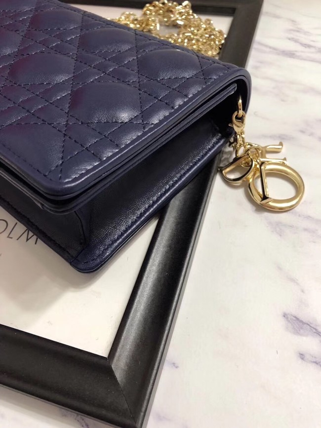 LADY DIOR-CLUTCH VAN LAMSLEER S0204 dark blue