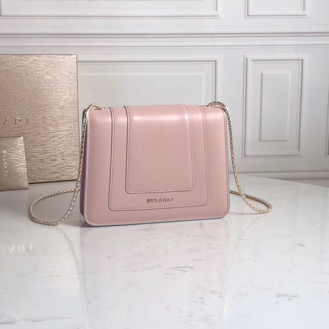 BVLGARI mini Shoulder Bag Calfskin Leather BG2283 pink