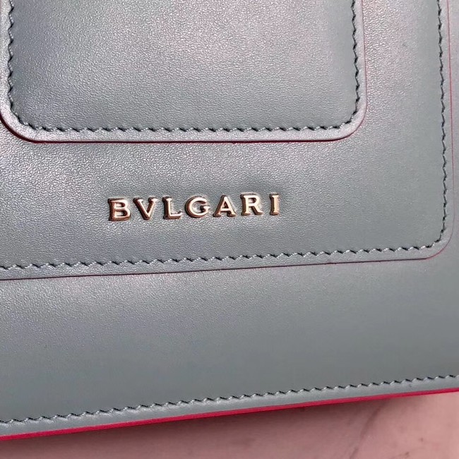 Bvlgari Serpenti Forever leather small crossbody bag 70736 light blue