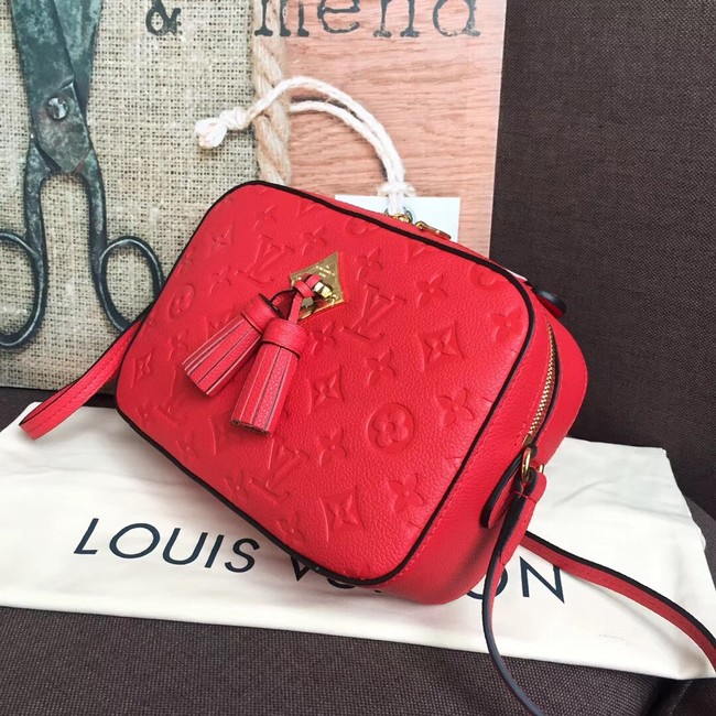 Louis vuitton original mongram empreinte SAINTONGE M44593 Scarlet