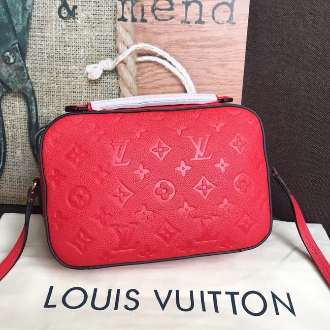 Louis vuitton original mongram empreinte SAINTONGE M44593 Scarlet