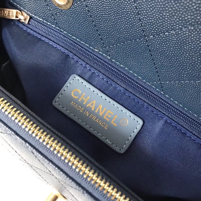 Chanel Calfskin & gold-Tone Metal AS0455 light blue