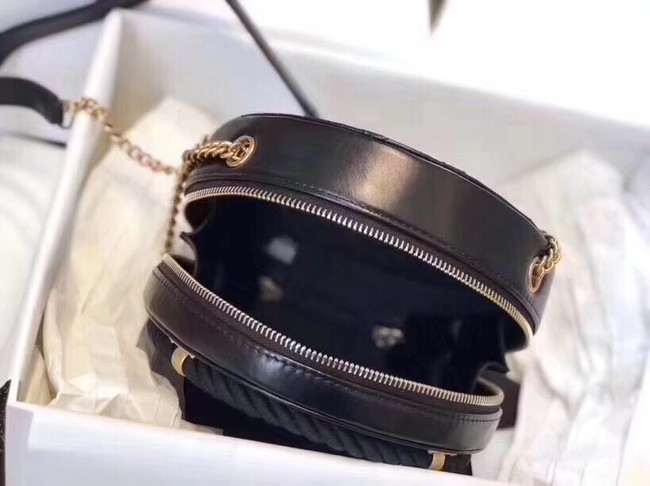 Chanel evening bag Lambskin & Gold-Tone Metal AS0205 black