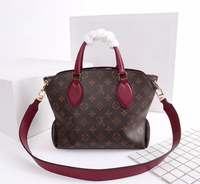 Louis Vuitton Monogram Canvas FLOWER ZIPPED TOTE BB M44350 Lie de Vin