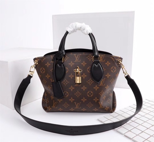 Louis Vuitton Monogram Canvas FLOWER ZIPPED TOTE BB M44350 black