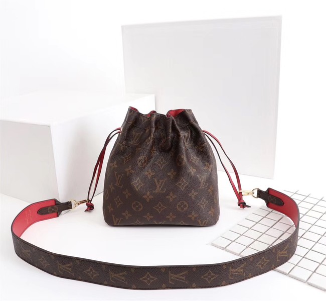 Louis Vuitton Monogram Canvas NOE POUCH M43445 red