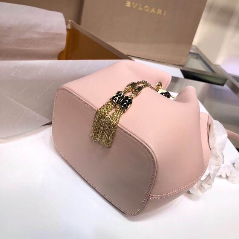 BVLGARI Serpenti Forever leather flap bag 287614 Pink