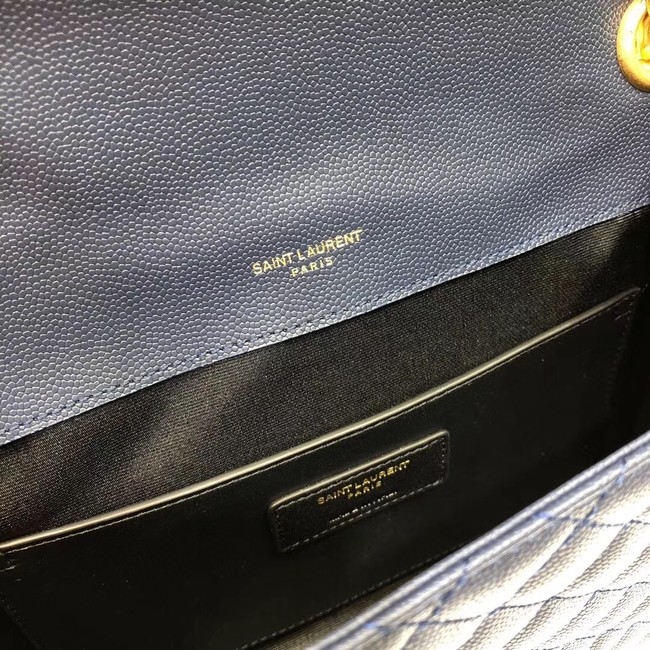 SAINT LAURENT Medium satchel 487206 dark blue