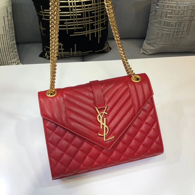 SAINT LAURENT Medium satchel 487206 red