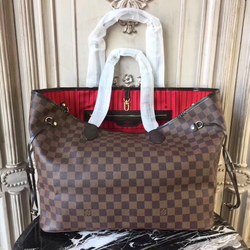 Louis Vuitton original Damier Ebene Canvas Neverfull GM N51106