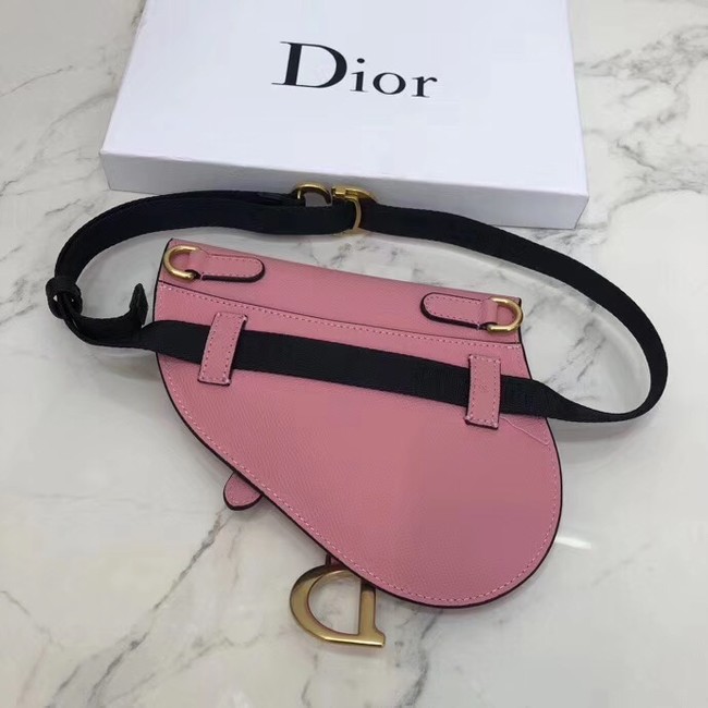 Dior SADDLE-CLUTCH VAN KALFSLEER S5632C Rose Ballet Pink