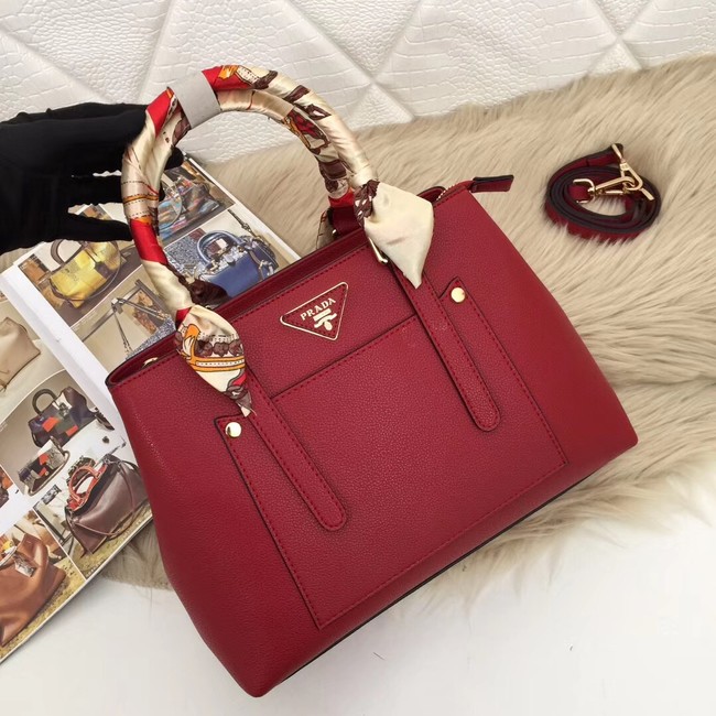 Prada Calf leather bag 5021 red