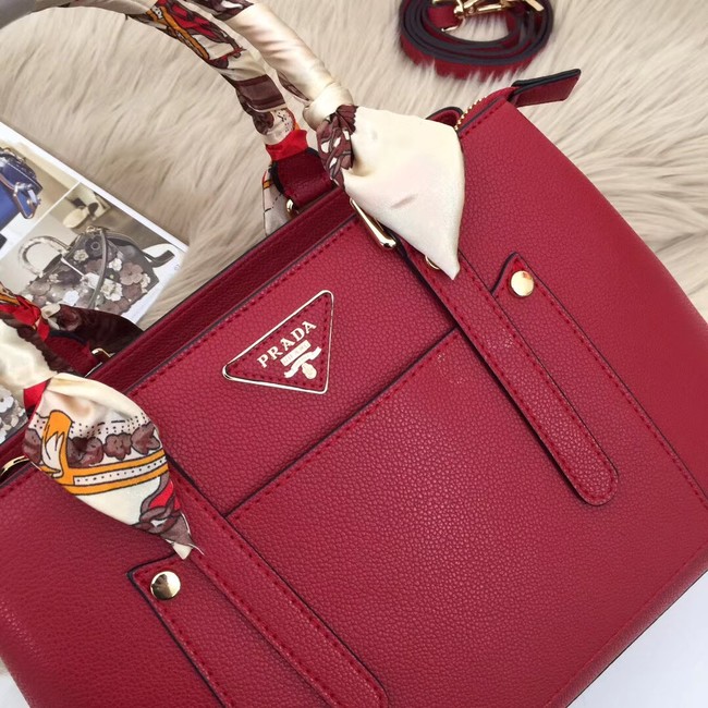 Prada Calf leather bag 5021 red