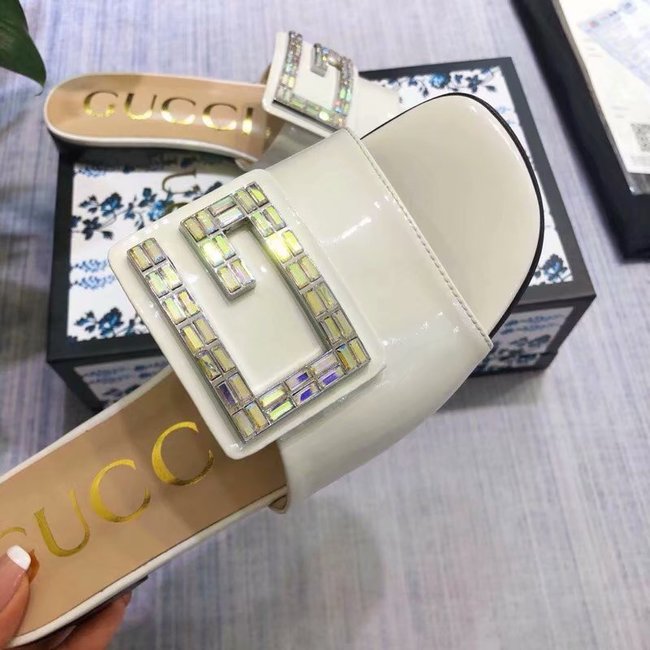 Gucci slide with crystal G GG1470BL-2