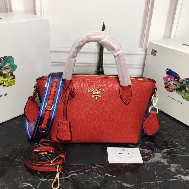 Prada Calf leather bag 1BA111 red