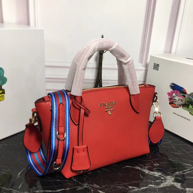 Prada Calf leather bag 1BA111 red