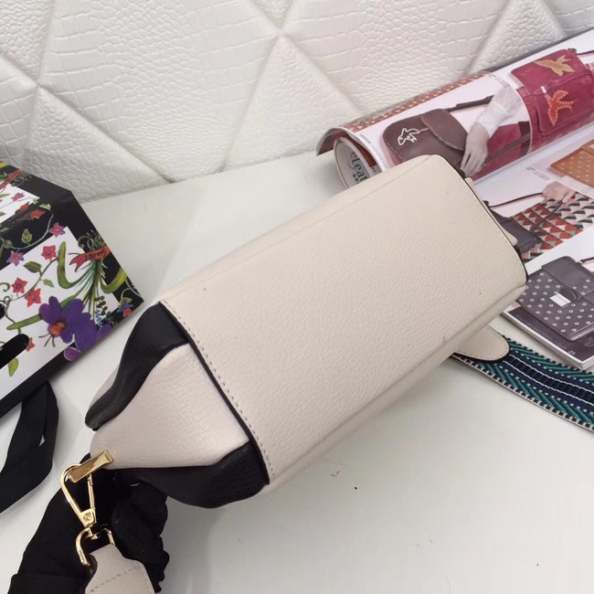 Prada leather shoulder bag 66136 white