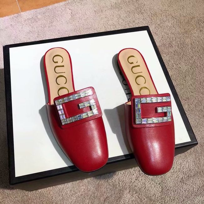 Gucci slide with crystal G GG1472BL-2