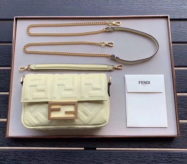 FENDI BAGUETTE Mini Shoulder Bag 8BS017 Beige