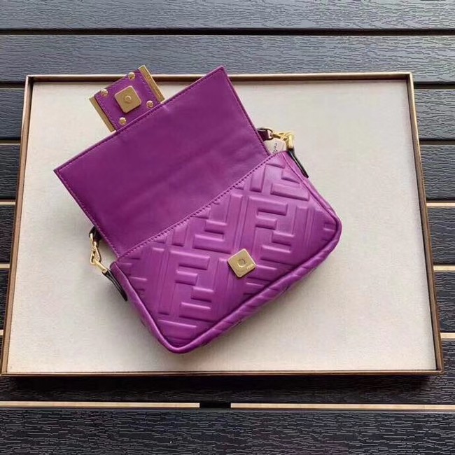 FENDI BAGUETTE Mini Shoulder Bag 8BS017 purple