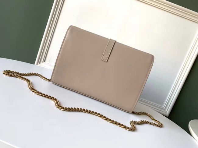 SAINT LAURENT leather shoulder bag 36959 apricot