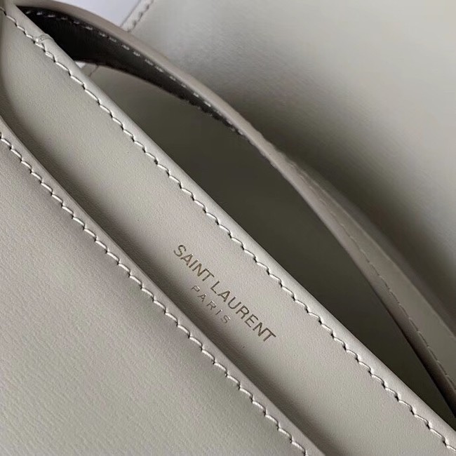 SAINT LAURENT leather shoulder bag 36966 white