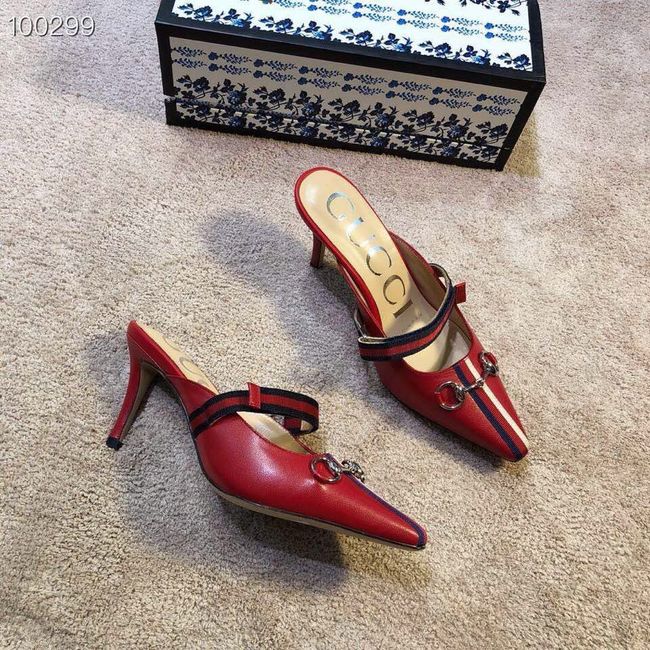 Gucci GG mid-heel pump with Double G GG1481BL-3 7cm height