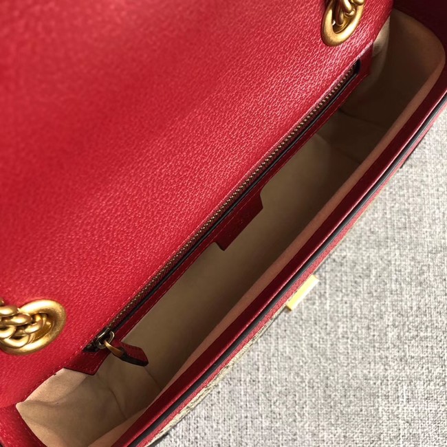 Gucci Ophidia GG Supreme small shoulder bag 443497 red