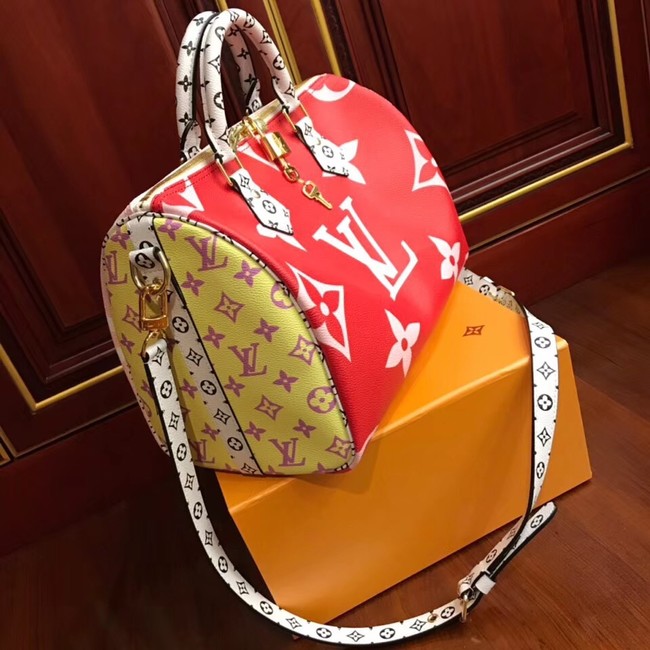 Louis Vuitton original SPEEDY 30 BANDOULIERE M40391 red