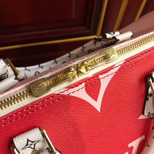 Louis Vuitton original SPEEDY 30 BANDOULIERE M40391 red