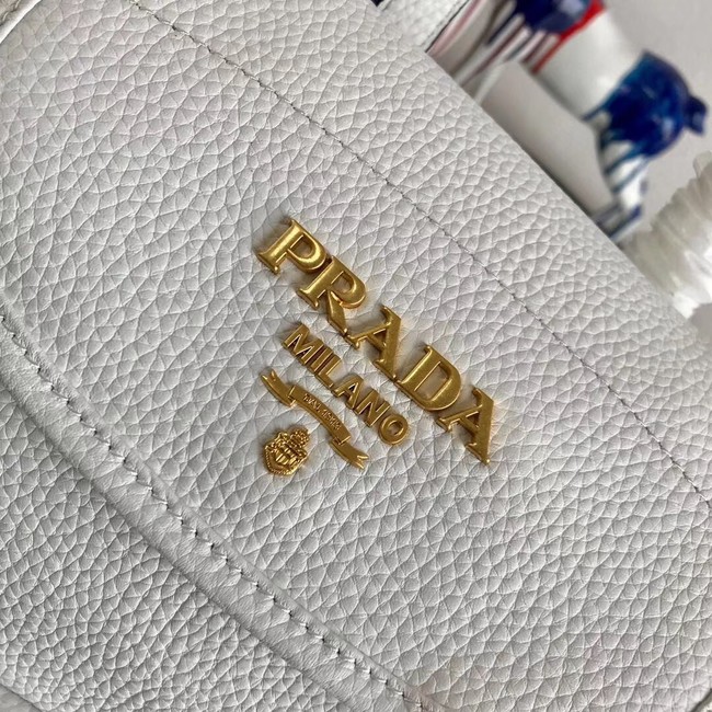 Prada Leather backpack 1BZ035 white