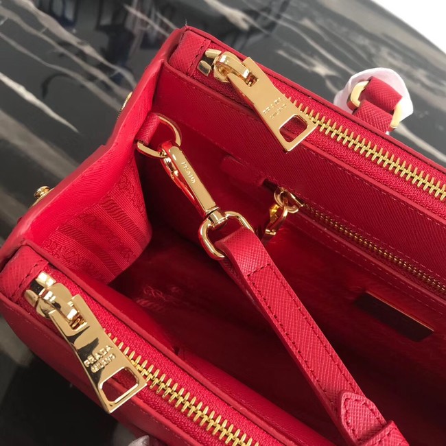 Prada Saffiano original Leather Tote Bag 1BA1801 red