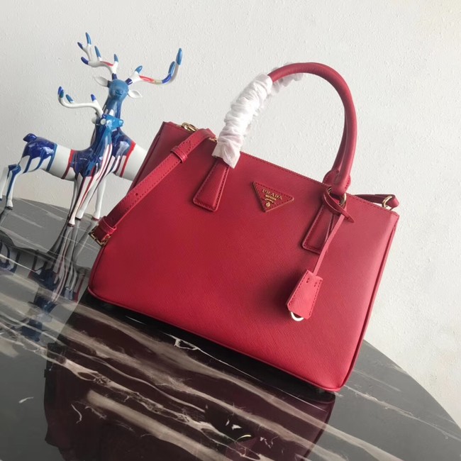 Prada Saffiano original Leather Tote Bag 1BA1801 red