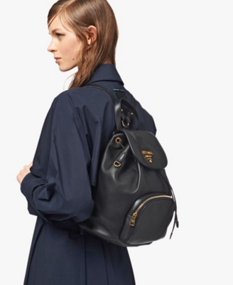 Prada original Leather backpack 1BZ035 black