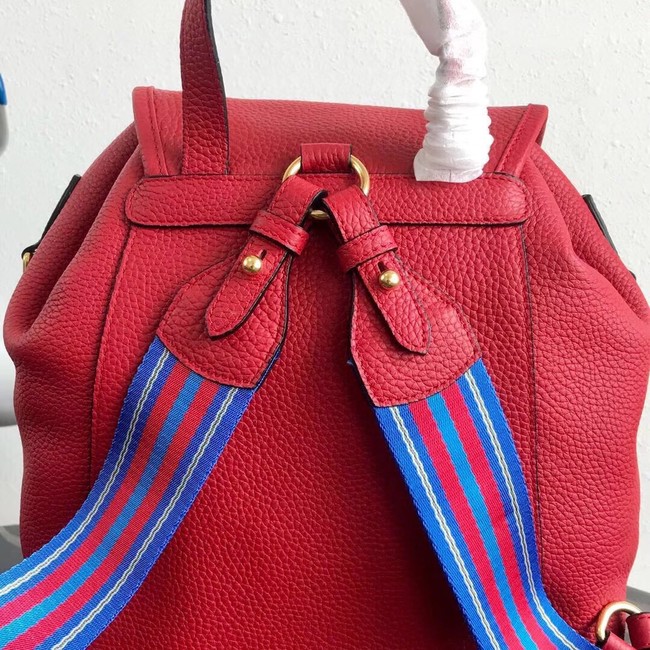 Prada original Leather backpack 1BZ035 red