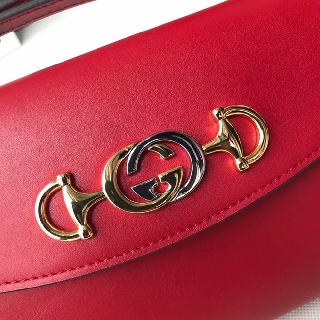 GUCCI Zumi small leather shoulder bag 572375 red