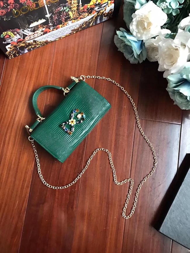 Dolce & Gabbana Calfskin Tote Bags 1126 green