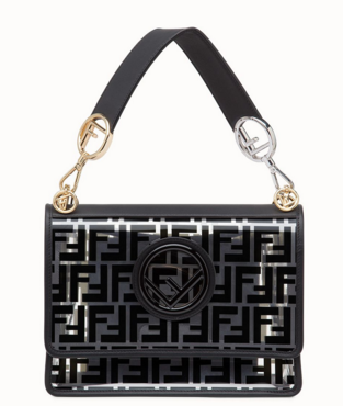 Fendi KAN I F PU tote bag 8BT284A black