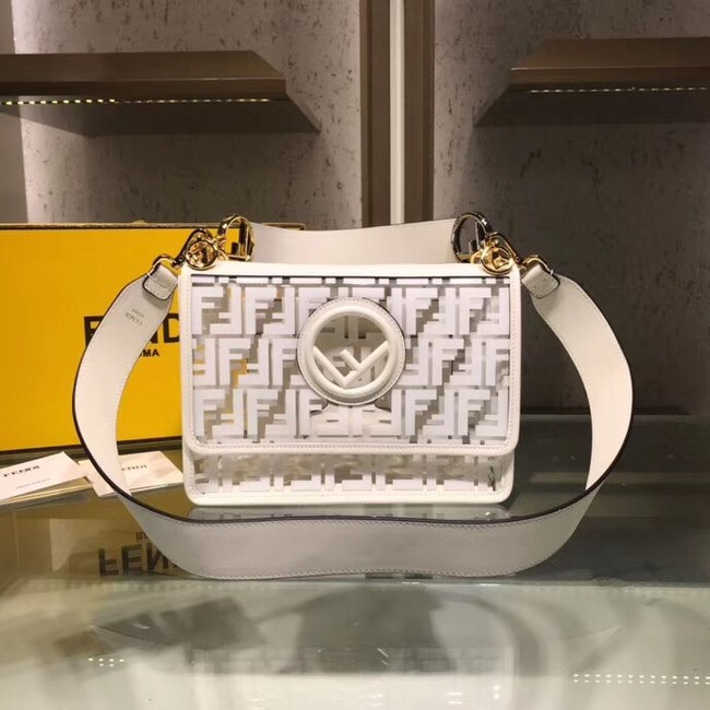 Fendi KAN I F PU tote bag 8BT284A white