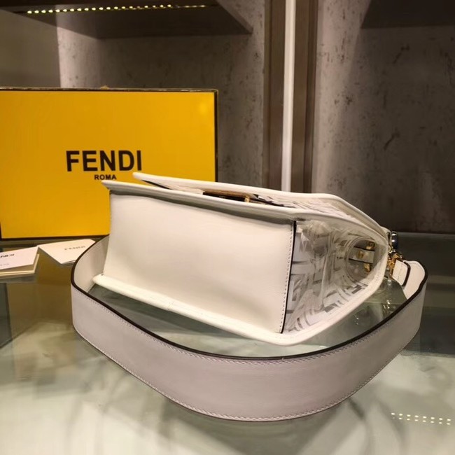 Fendi KAN I F PU tote bag 8BT284A white