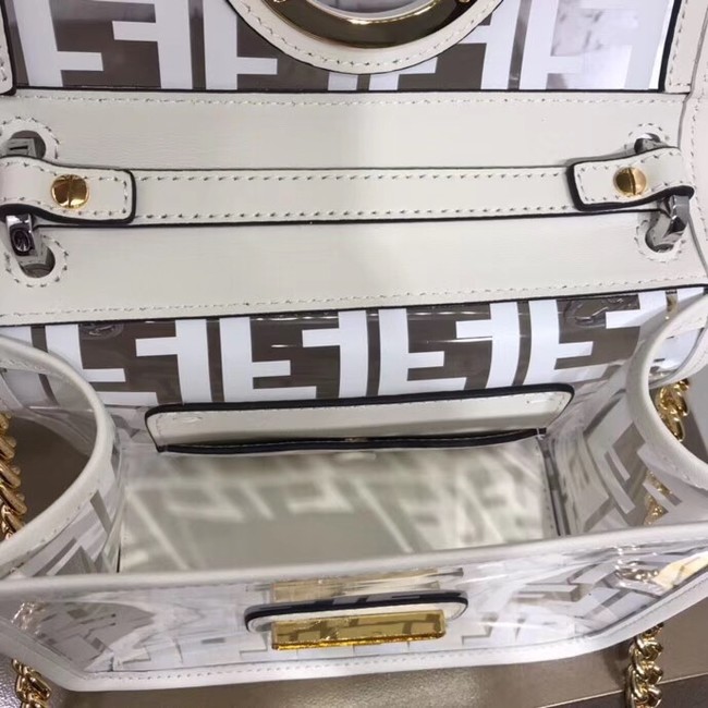 Fendi KAN I F SMALLPU tote bag 8BT286A7T white