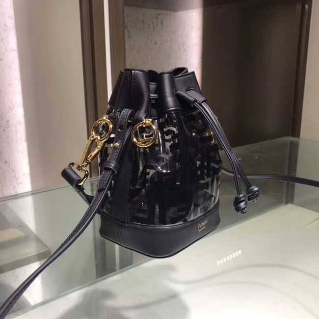 Fendi MON TRESOR PU Mini Handbag 8BS010 black