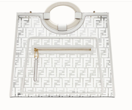 Fendi RUNAWAY PU tote bag 8BH360A white