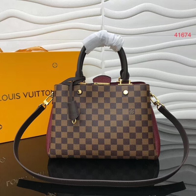 Louis Vuitton Original Damier Ebene Canvas M41674 Lie de Vin