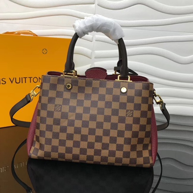 Louis Vuitton Original Damier Ebene Canvas M41674 Lie de Vin